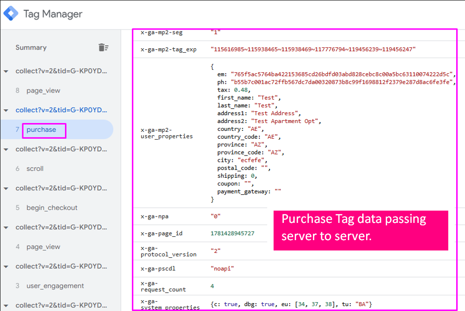 10 server to server purchase data