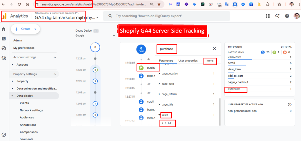shopify ga4 server side tracking